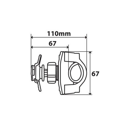 Uchwyt na kierownicę LAMPA w systemie Opti-Line DUO LOCK