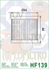 Filtr oleju HF139