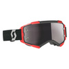 Gogle SCOTT Fury red black   - 2 szyby - czarny pasek